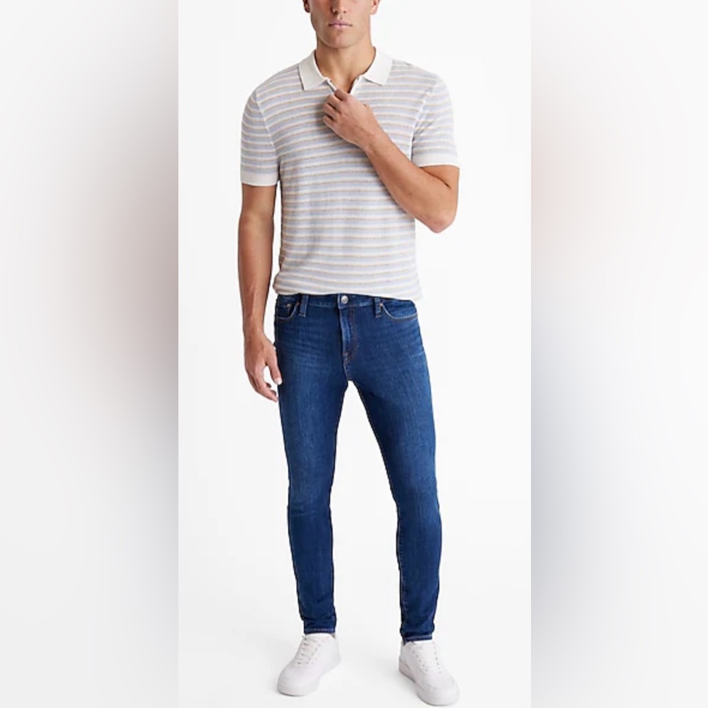 Express Men's Skinny Jeans Dark Medium Wash Stretch 32x32